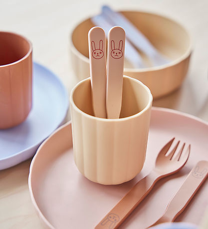 OYOY Cups - 2-Pack - Pullover - Taupe/Vanilla