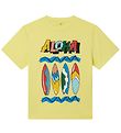 Stella McCartney Kids Stuttermabolur - Gult M. Brimbretti