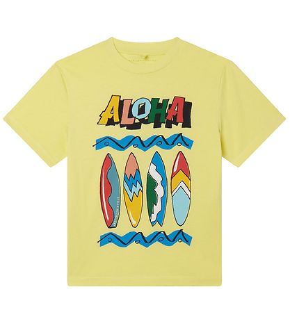Stella McCartney Kids 티셔츠 - 노란색 포함 서핑보드