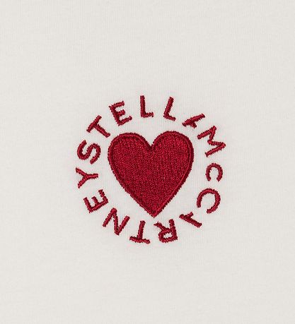 Stella McCartney Kids 티셔츠 - 크롭 - 화이트 포함 하트