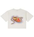 Stella McCartney Kids 티셔츠 - 잘린 - 흰색 포함 하트