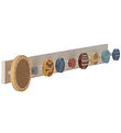 Mini Porte-manteau Bloomingville - Bois - Space - Marron