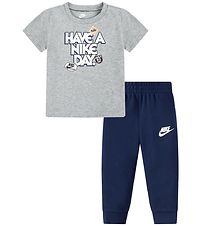 Nike Sett - Joggingbuxur/Stuttermabolur - Midnight Dökkblátt