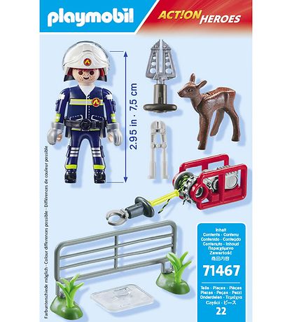 Playmobil Action Helden - Feuerwehrtiere... - 71467 - 22 Teile