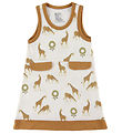 Katvig Kleid - Weiß m. Giraffe