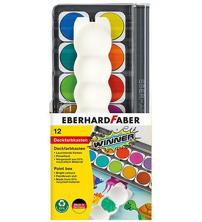 Eberhard Faber Vannfarger - 12 stk.