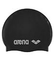 Arena Badehætte - Classic Silicone - Black/Silver