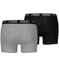 Puma Boxershorts - 2-pack - Grey Melange/Black