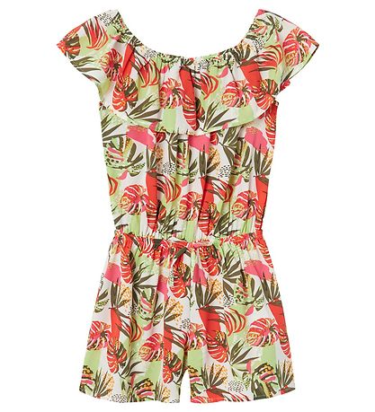 Name It Jumpsuit - NkfVinaya - Noos - Bright White/Tropical