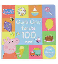 Alvilda Book w. Flapper - Peppa Pig' First 100 words - Danish