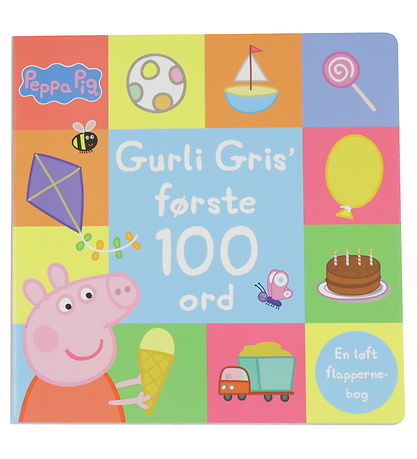 Alvilda Buch m. Flappers - Peppa Wutz' Erste 100 Wörter - Dänisc