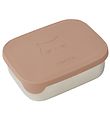 Liewood Lunchbox - Silicone/Steel - Arthur - CAT Dark Rose