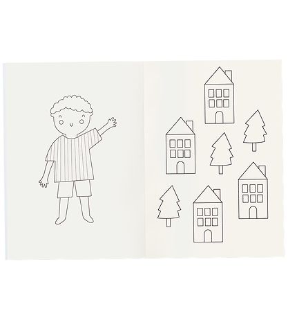 Liewood Colouring Book - Odell - Vehicles/Downtown Mix
