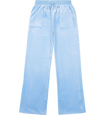 Juicy Couture Velúrbuxur - Tonal - Della Robbia Blue