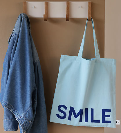 Design Letters Shopper - Lächeln - Ice Blue