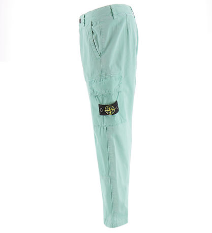 Stone Island 바지 - 밝은 녹색