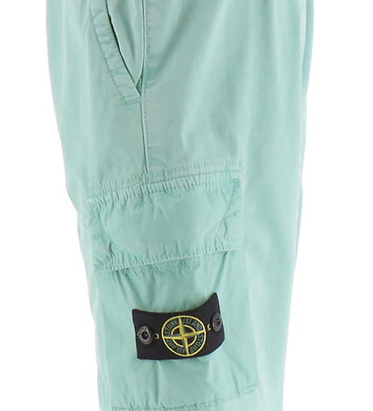 Stone Island 바지 - 밝은 녹색