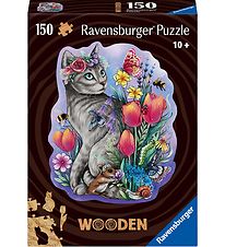 Ravensburger Púsluspil - Viður - 150 Kubbar - Lovely CAT
