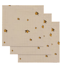 Konges Sløjd Muslin Cloths - 65x65 cm - 3-Pack - Lemon