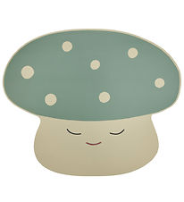 OYOY Placemat - Mushroom - Off White/Pale Green