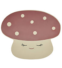 OYOY Placemat - Mushroom - Off White/Red