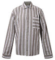 Hound Hemd - Striped - White/Dusty Green
