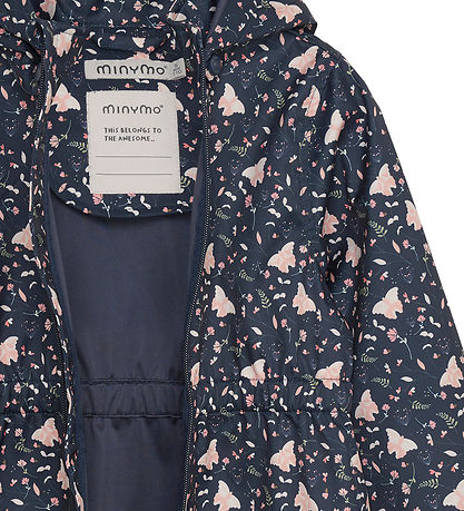 Minymo Softshell jakki - Blue Nights M. Fiðrildi