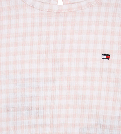 Tommy Hilfiger Set - T-shirt/Bloomers - Ruffle Gingham - White/P