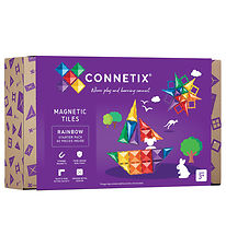 Connetix Magnetsæt - 60 Dele - Rainbow Starter Pack