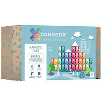 Connetix Magnetsæt - 24 Dele - Pastel Rectangle