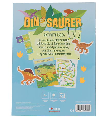 Forlaget Bolden Klistermærkebog - Dinosaurer: Aktivitetsbog