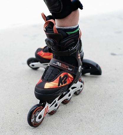 K2 Rollerskates - Hero Boa Alu - Black/Red/Orange - Inliner