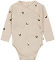 Konges Sløjd Wrap Bodysuit l/s - Cherry