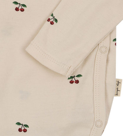 Konges Sløjd Wrap Bodysuit l/s - Cherry