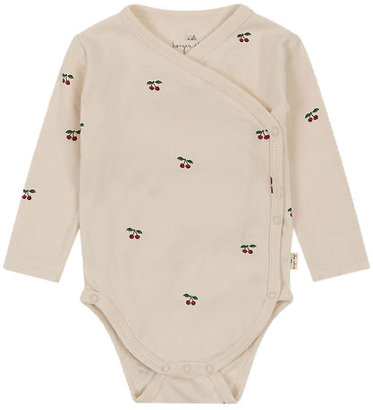 Konges Sløjd Wrap Bodysuit l/s - Cherry
