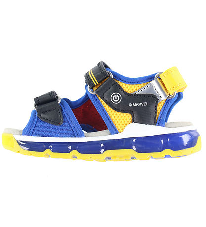Geox Sandals w. Light - Android - Black/Royal