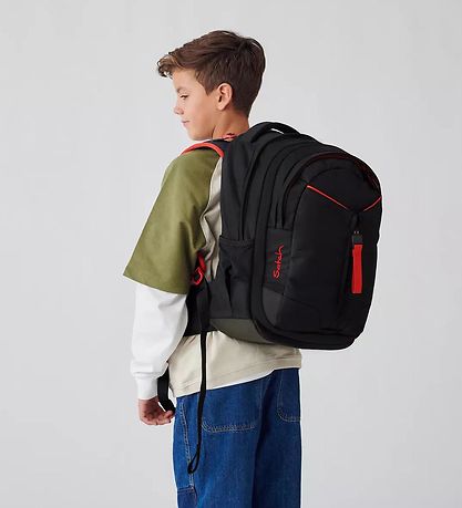 Satch School Backpack - Match - Fire Phantom