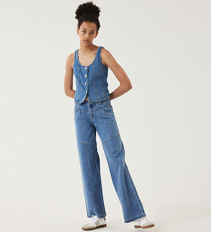 LMTD Jeans - NLfSkatizza - Wide - Medium+ Blue Denim
