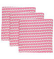 Småfolk Muslin Cloths - 3-Pack - 79x79 - Carmine