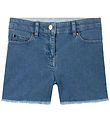 Stella McCartney Kids 데님 반바지 - 하늘색 포함 하트