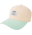 Lil' Boo Copenhagen Kappe - Organic Block Snapback - Peach/Mint