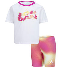 Jordan Shorts Sett - Lemonade stativ - Laser Fuchsia