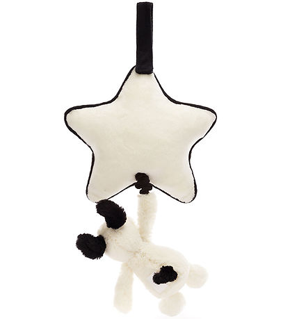 Jellycat Musical Mobile w. Star - Bashful Black & Cream Puppy