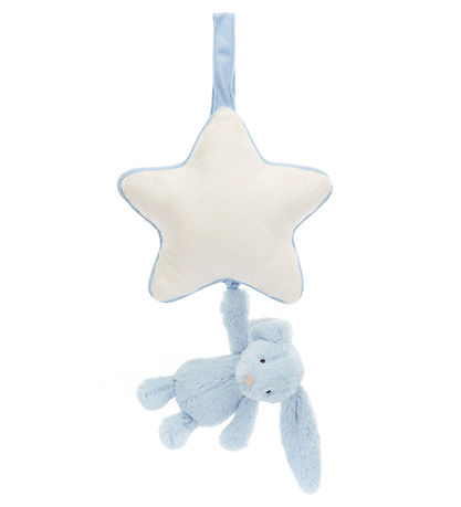 Jellycat Musical Mobile w. Star - Bashful Bunny - Baby Blue