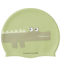 SunnyLife Swim Cap - Cookie the Croc - Light Khaki