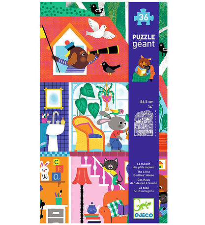 Djeco Gigant Jigsaw Puzzle - 36 Bricks - La Maison P'tits Copain