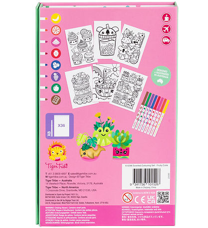 Tiger Tribe Colouring Set - Scented Colouring - Fruity Cutie