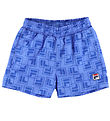 Fila Swim Shorts - Loud - Ultramarine Playful w. Logos