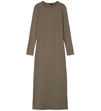 LMTD Dress l/s - Rib - NlfLunne - Chocolate Chip