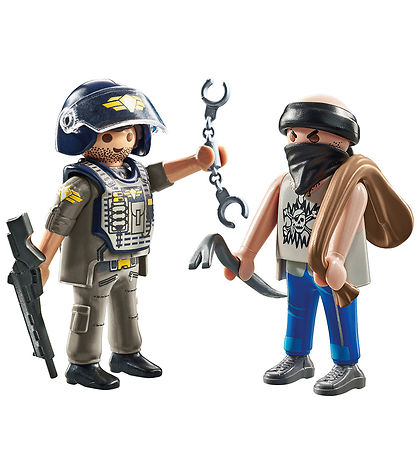 Playmobil DuoPack - SWAT & ræningi - 71505 - 9 Partar